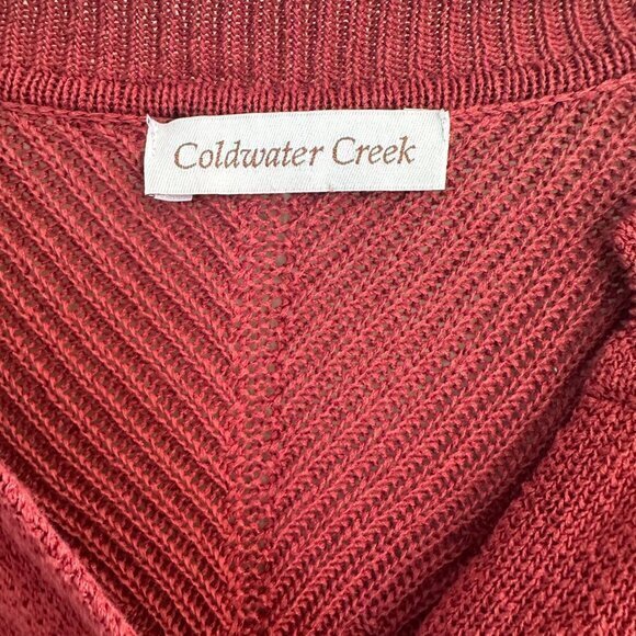 Vintage Coldwater Creek Rust Cardigan Sweater in good condition no holes or stai - Picture 3 of 7